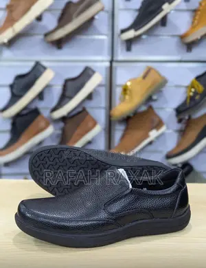 Original Black Franco Banetti Casual Premium Leather Slip On Shoes