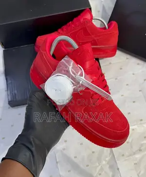 Original Nike Air Force 1 Low “Red Suede” Sneakers