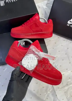 Original Nike Air Force 1 Low “Red Suede” Sneakers