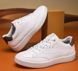 Original Men’S White Ecco Smart Casual Leather Sneakers