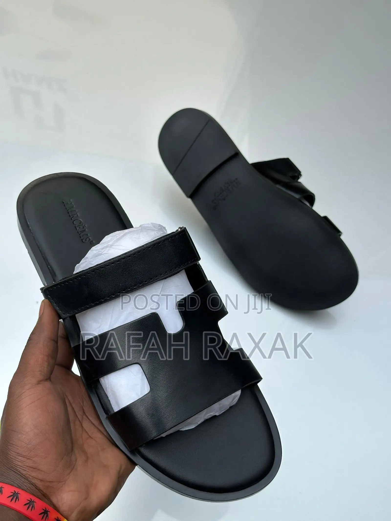 Original Men’S Black Luxury Hermes Slide Sandals