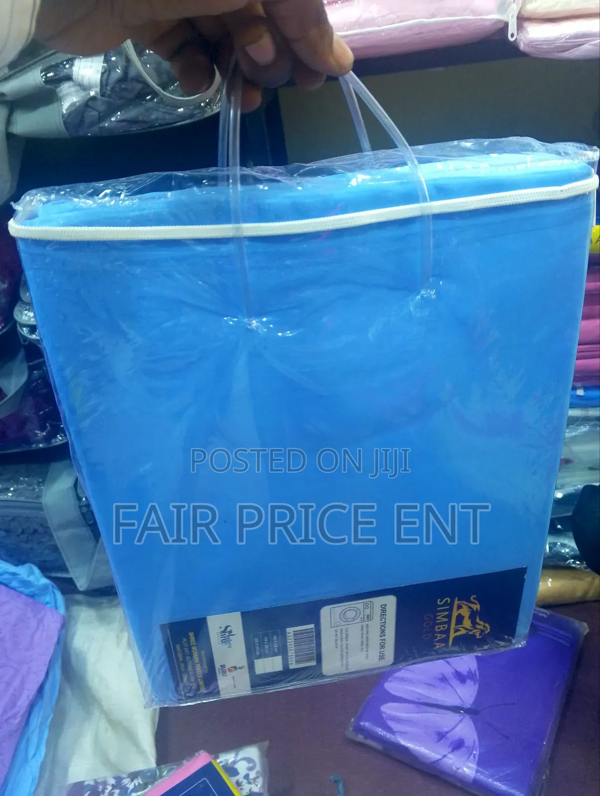 Cotton Plain Bedsheets. Medium Size. ( Blue)