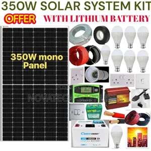 Efficient 350w Solar Panel Kit With 100ah Lithium Battery