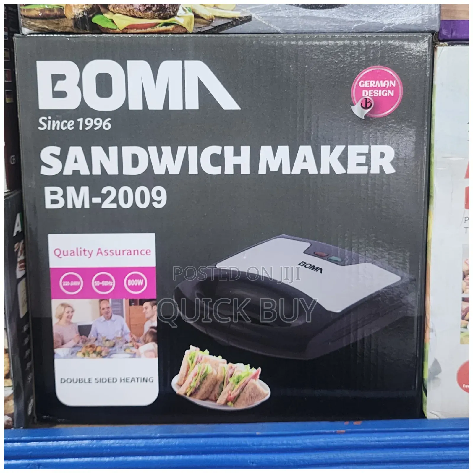 Boma 4slices Sandwich Maker, Model Bm-2009