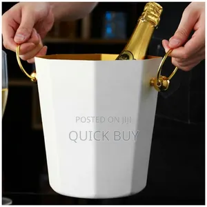 Portable Heavy-Duty Metal Champagne Ice Bucket