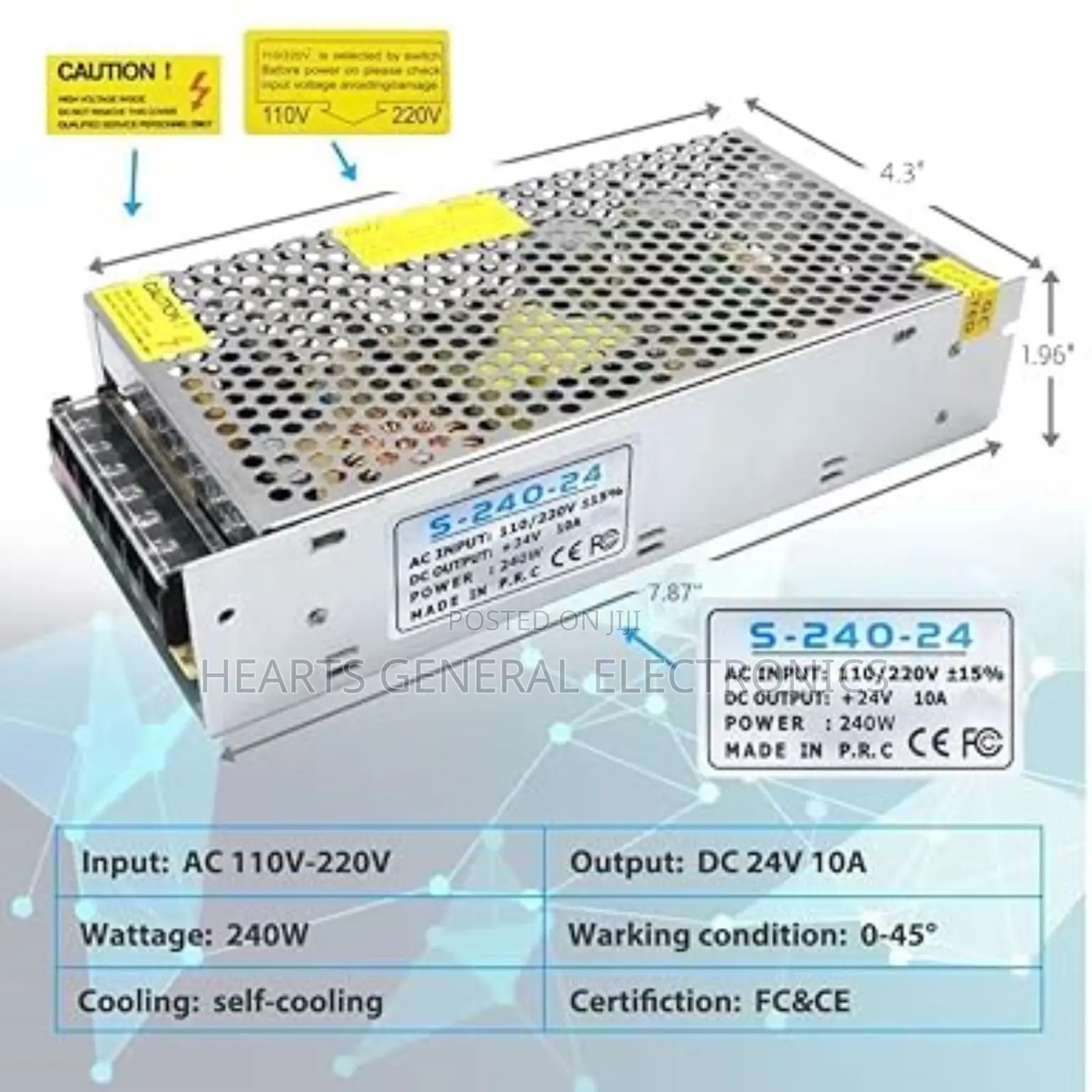 24v 10amp Power Supply