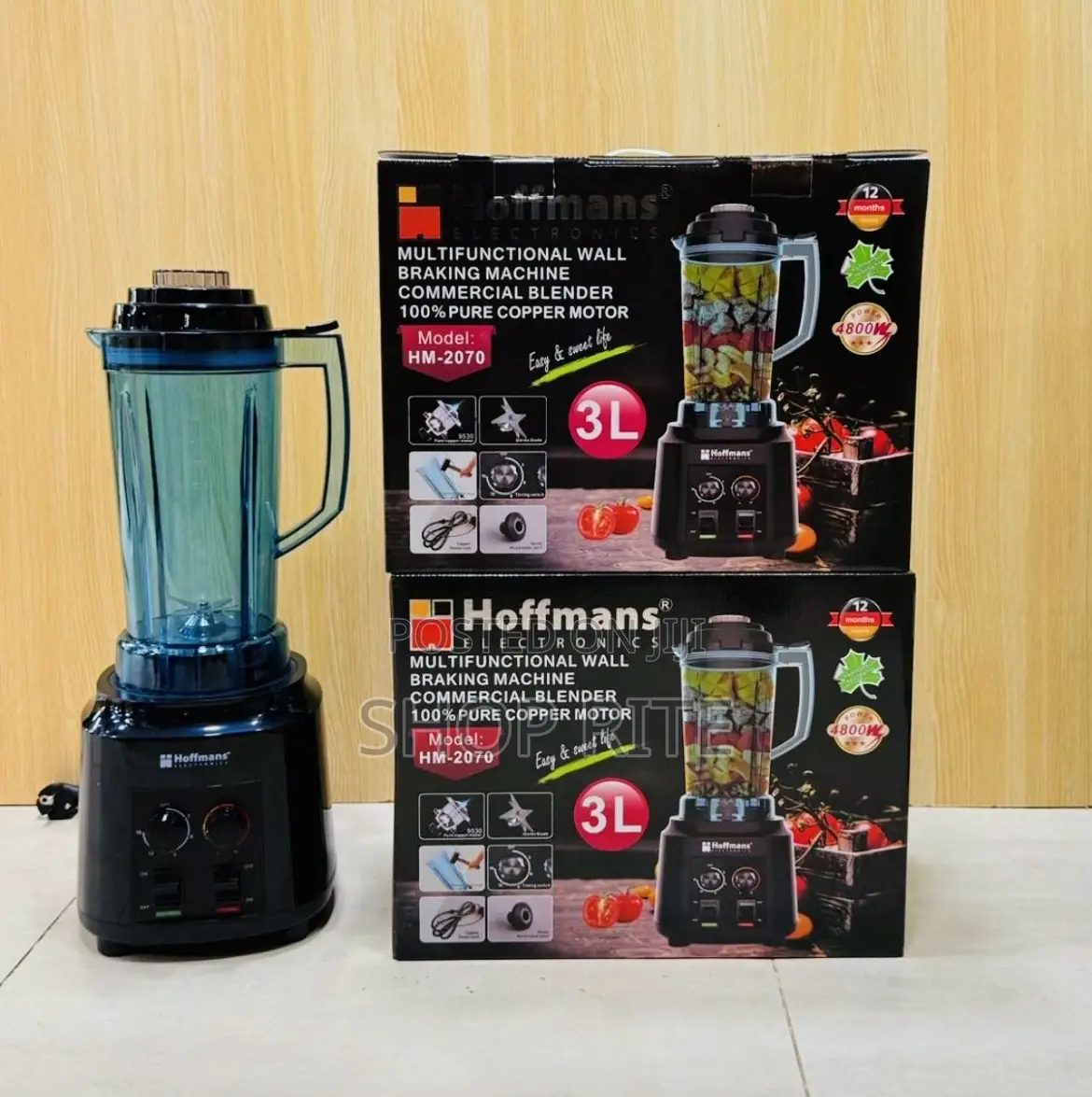 Hoffmans 3liters Commercial Blender