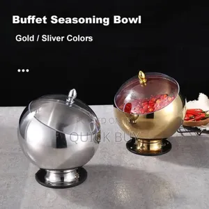 Thickened Stainless Steel Skewed Bowl With Cover