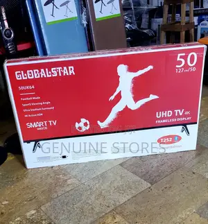 50" Smart /Android /Flameless Tv With Inbuilt Free Channels/Globalstar