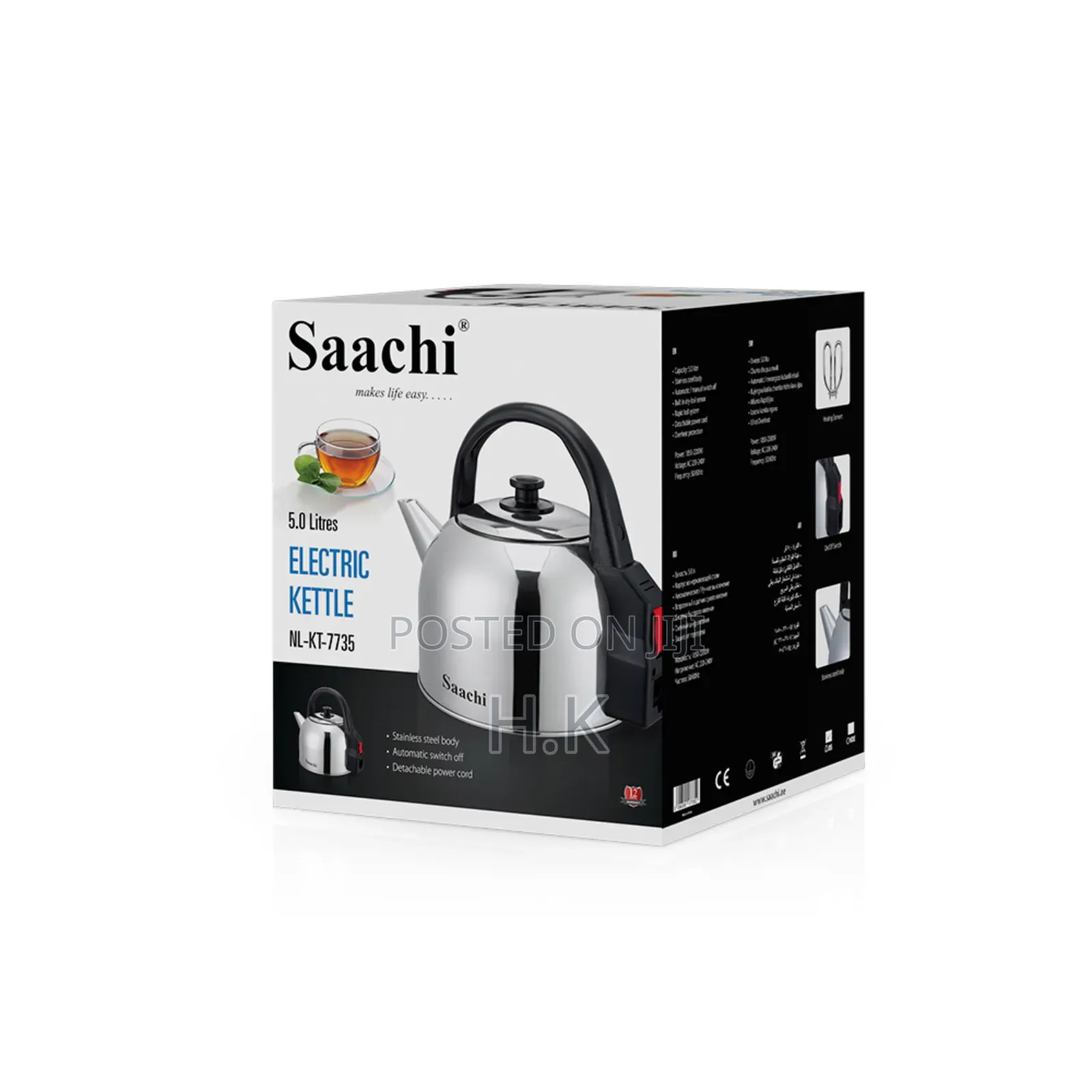 Saachi 5.0 Litres Electric Kettle, Model Nl-Kt-7735.