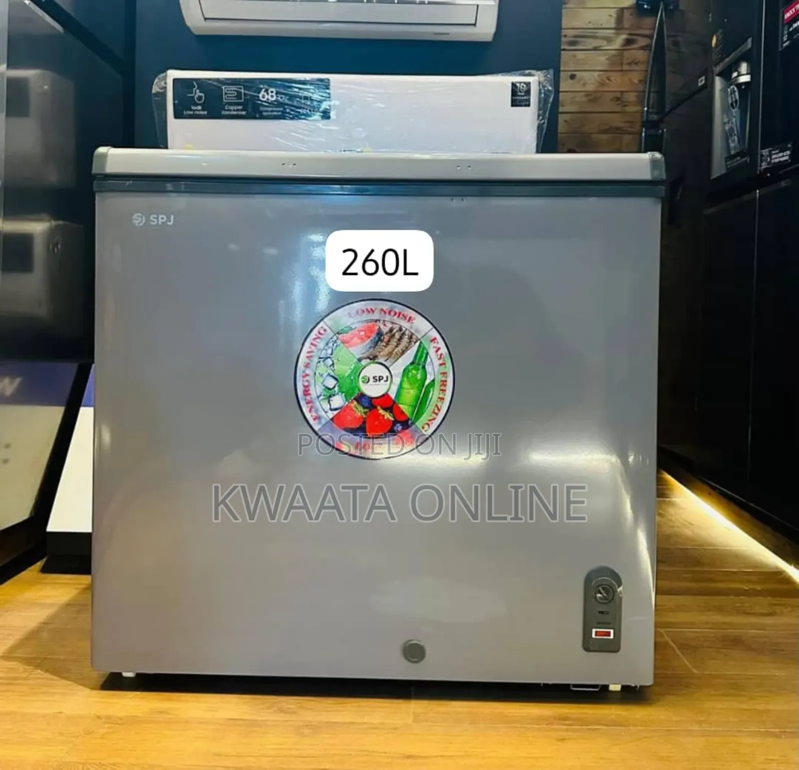 Spj 210-litre Chest Freezer, Single Door Deep Freezer – Silver