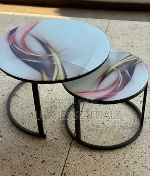 High-Quality Round Marble Coffee Set