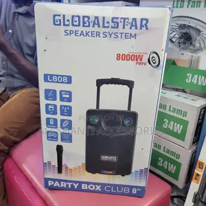Party Box Club With Microphone Globalstar Sound System