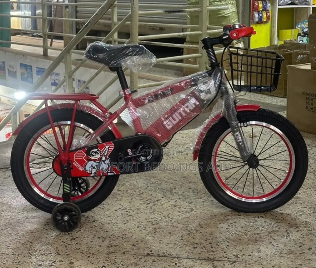 Guitar  Kids’ Bicycle Red Size 16 4-9 Years