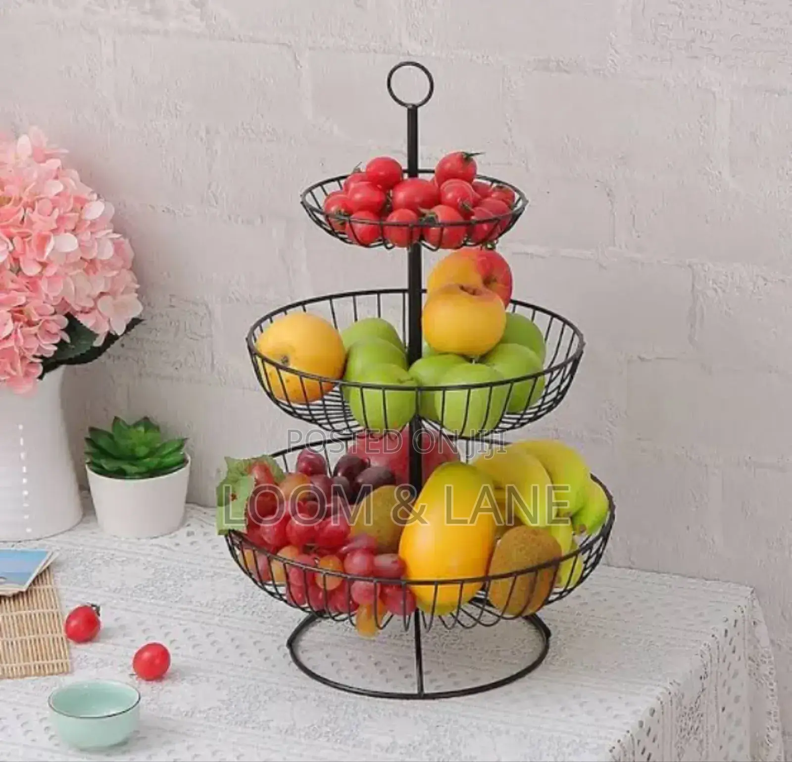 Countertop Fruit Basket, Fruit, Bread and Vegetable Organizer