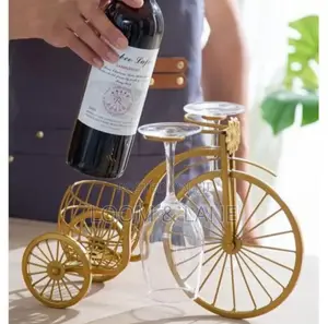 Vintage Metal Bicycle Wine Rack