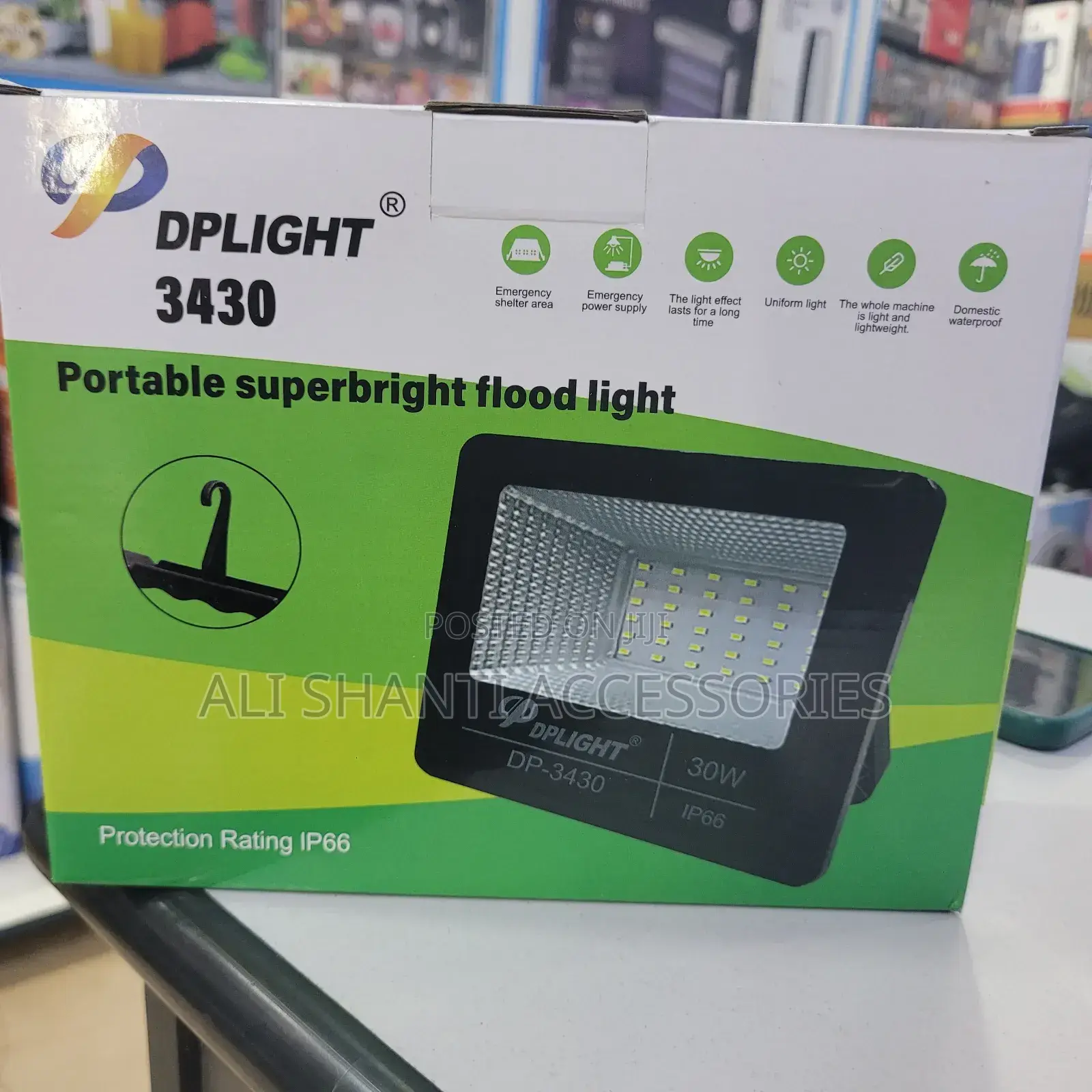 Dplight Rechargeable Light, Portable Superbright Flood Light