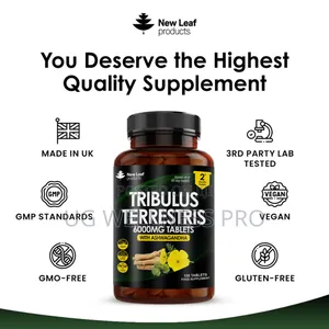 New Leaf Tribulus Terrestris With Ashwagandha Tablets
2 Month Supply