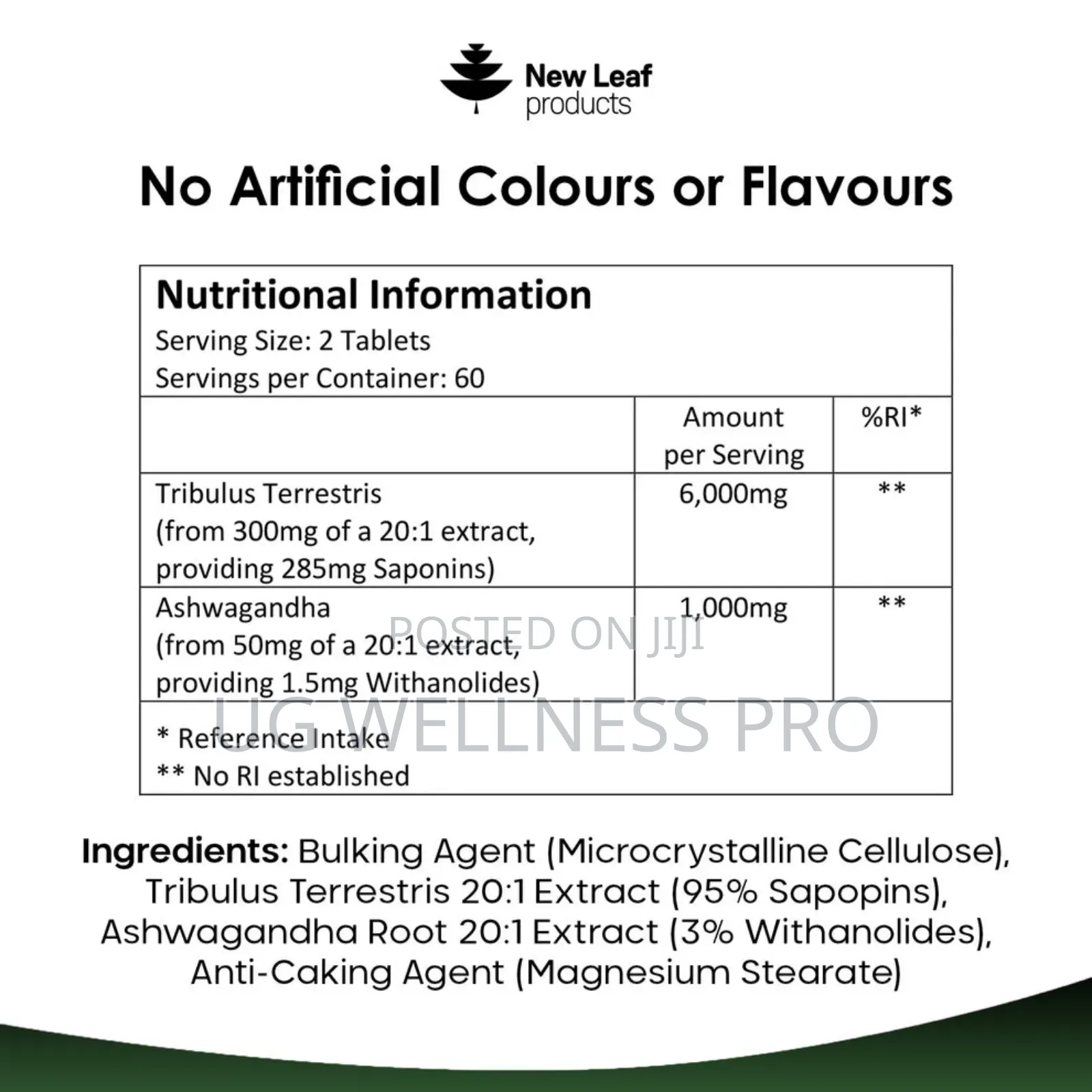 New Leaf Tribulus Terrestris With Ashwagandha Tablets
2 Month Supply