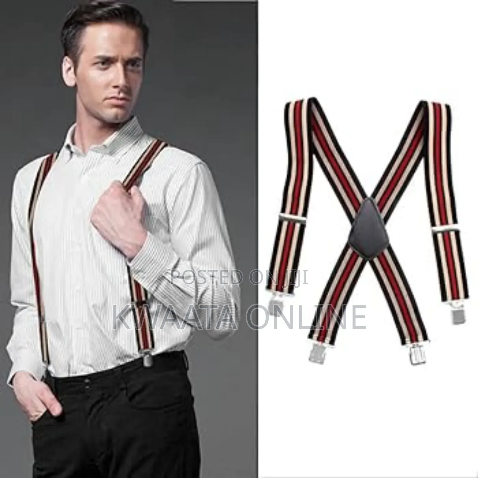 Heavy Duty Men X Style Suspenders