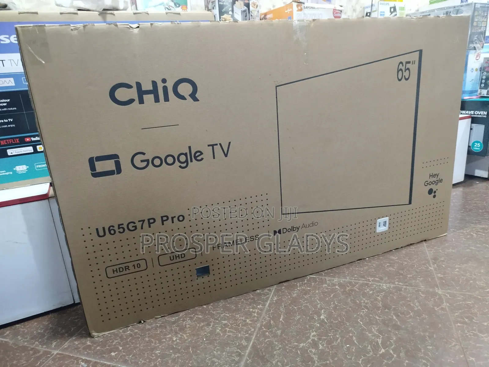 Chiq 65 Inches Smart Android Digital Flat Screen Flameless