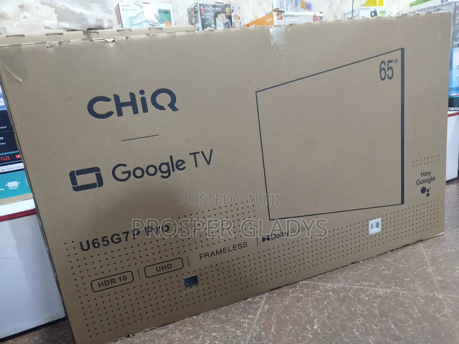Chiq 65 Inches Smart Android Digital Flat Screen Flameless