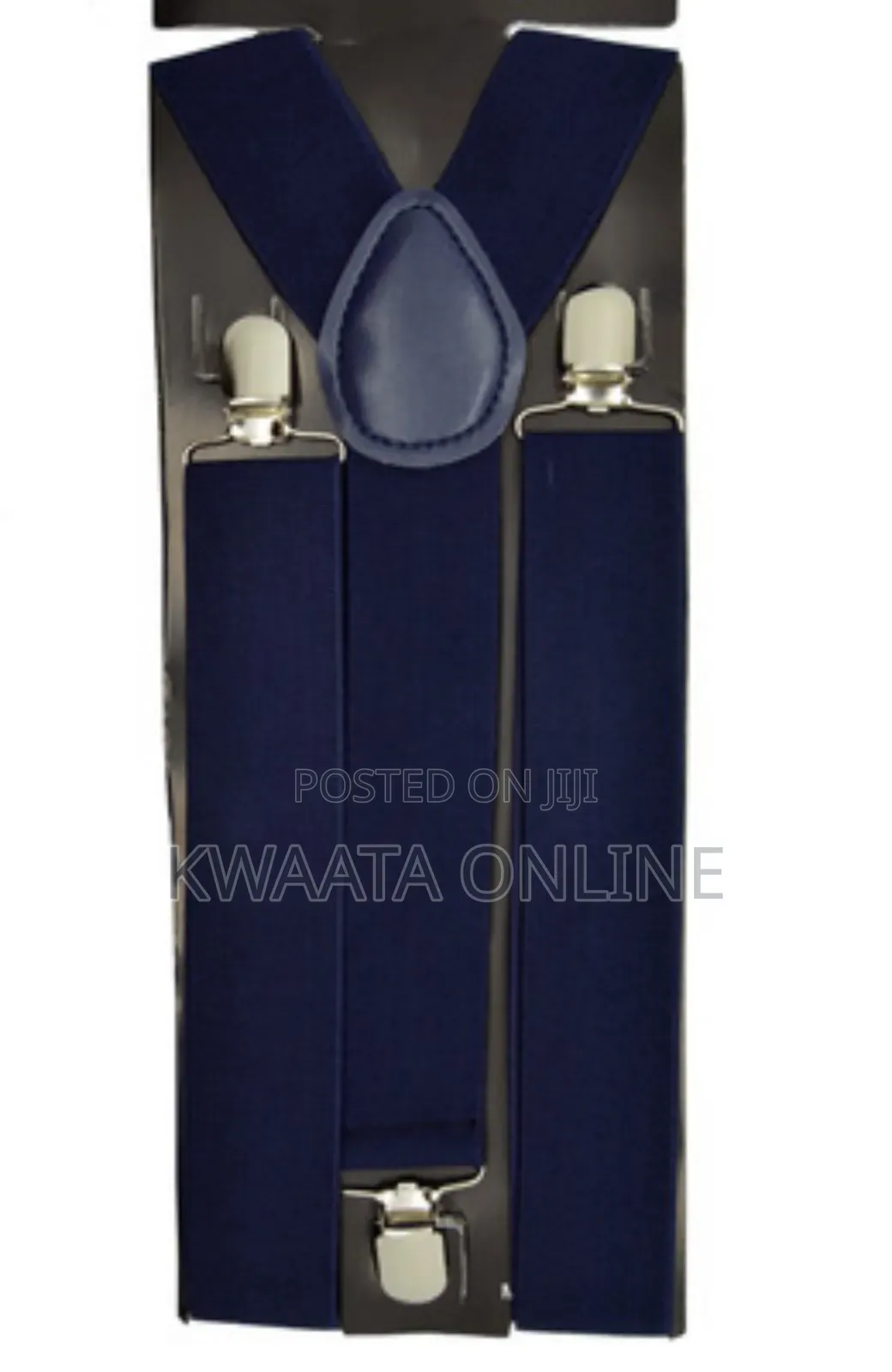 Men's Solid Design Y Back Style Clip on 3cm Strap Width