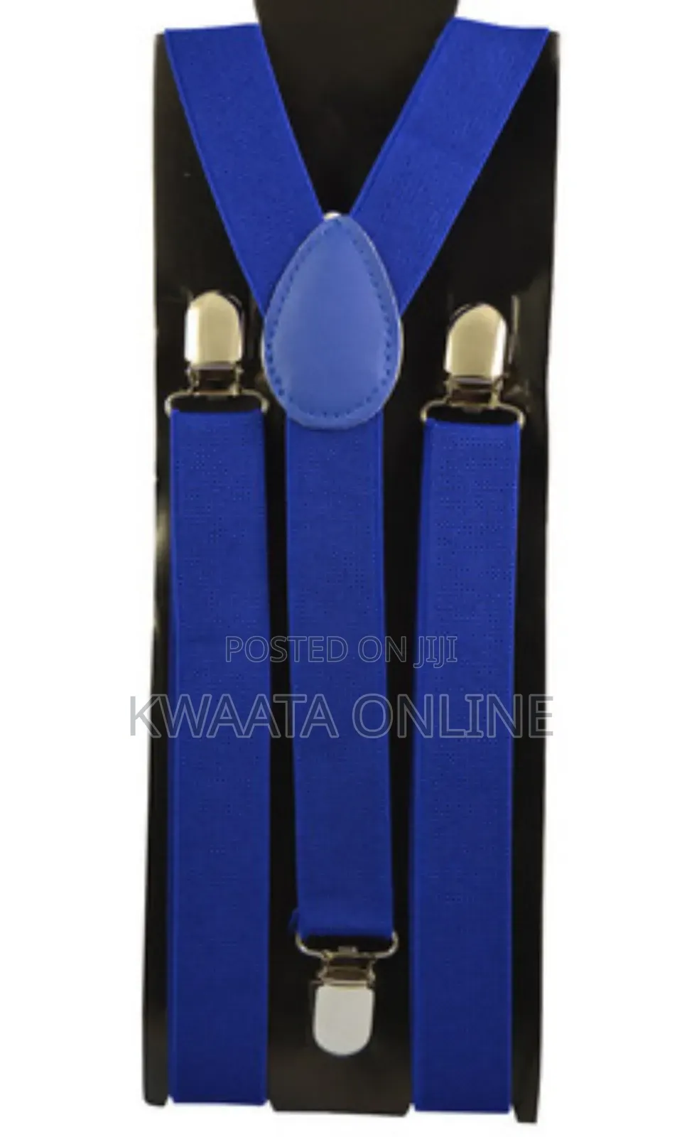 Men's Solid Design Y Back Style Clip on 3cm Strap Width