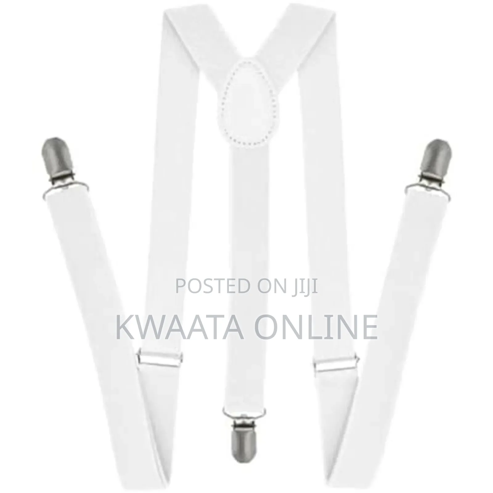 Men's Solid Design Y Back Style Clip on 3cm Strap Width