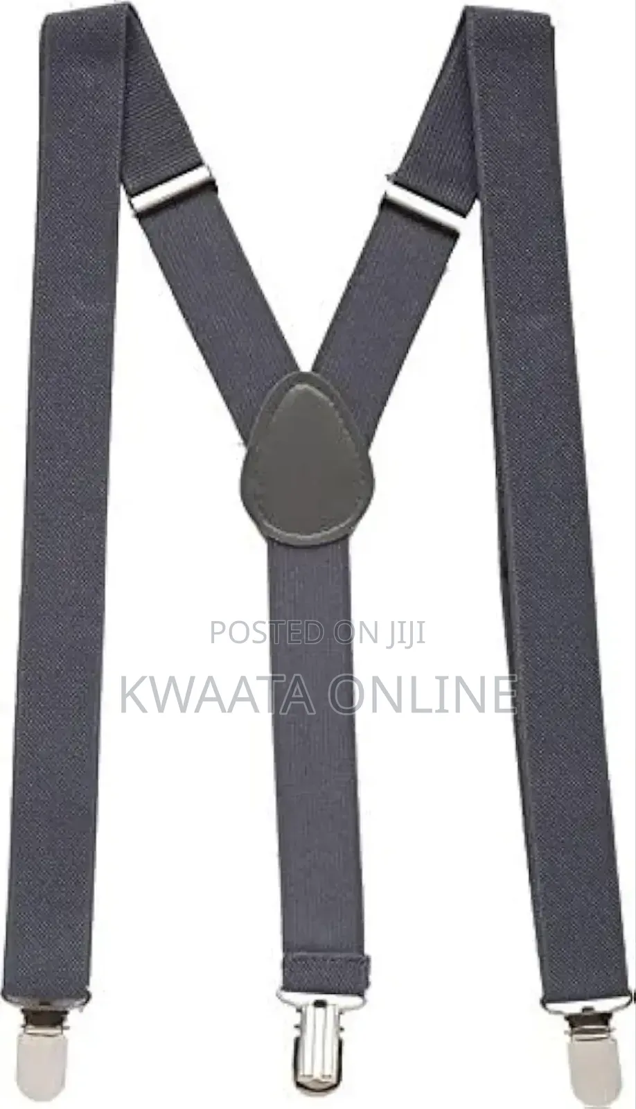 Men's Solid Design Y Back Style Clip on 3cm Strap Width