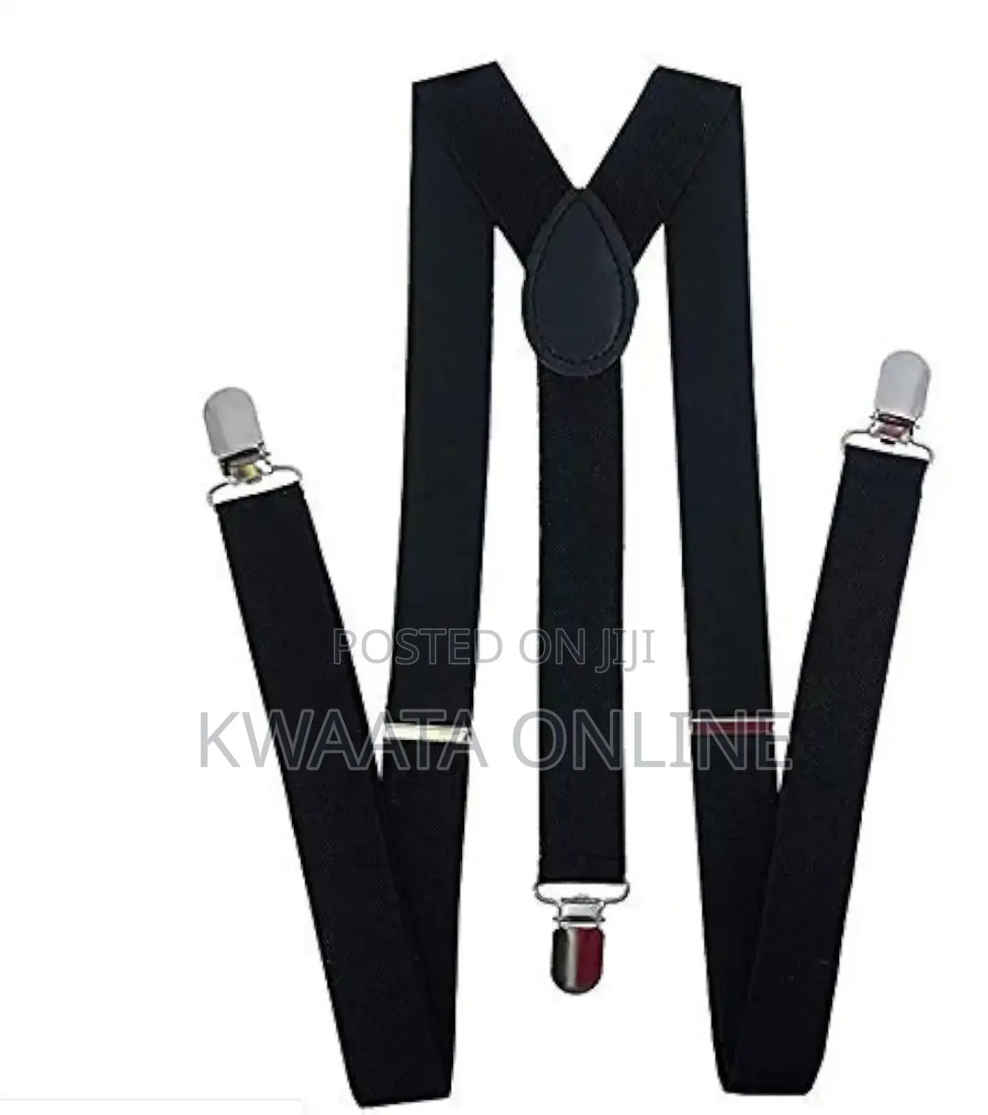 Men's Solid Design Y Back Style Clip on 3cm Strap Width