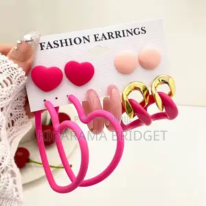 Pink Earring Set