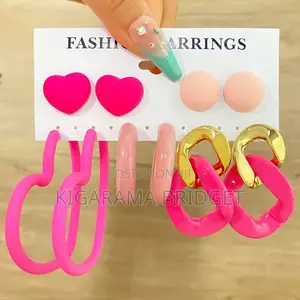 Pink Earring Set
