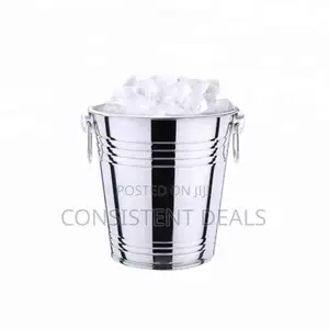Stainless Steel Portable Ice Cube Bucket
