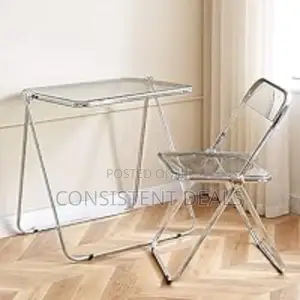 Acrylic Foldable Table With Chair