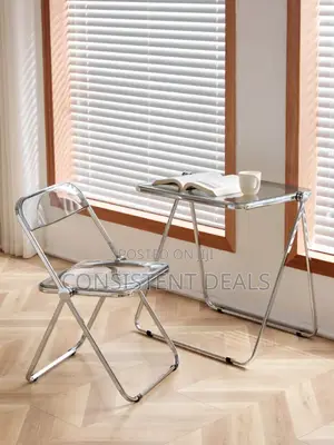 Acrylic Foldable Transparent Table With Chair