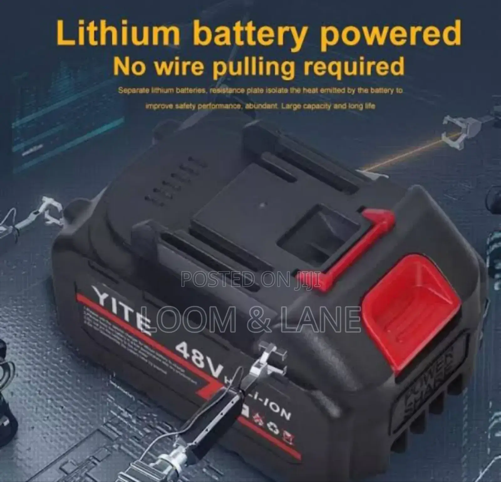 Yite 48v Li-Ion Battery for a Cordless Pressure Washer