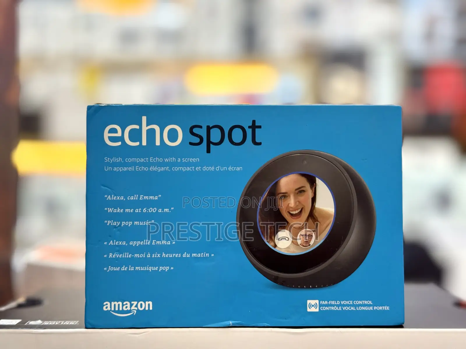 Amazon Echo Spot, Echo Dot With Screen, Clock