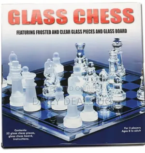 Traditional Glass Chess Set Board Game