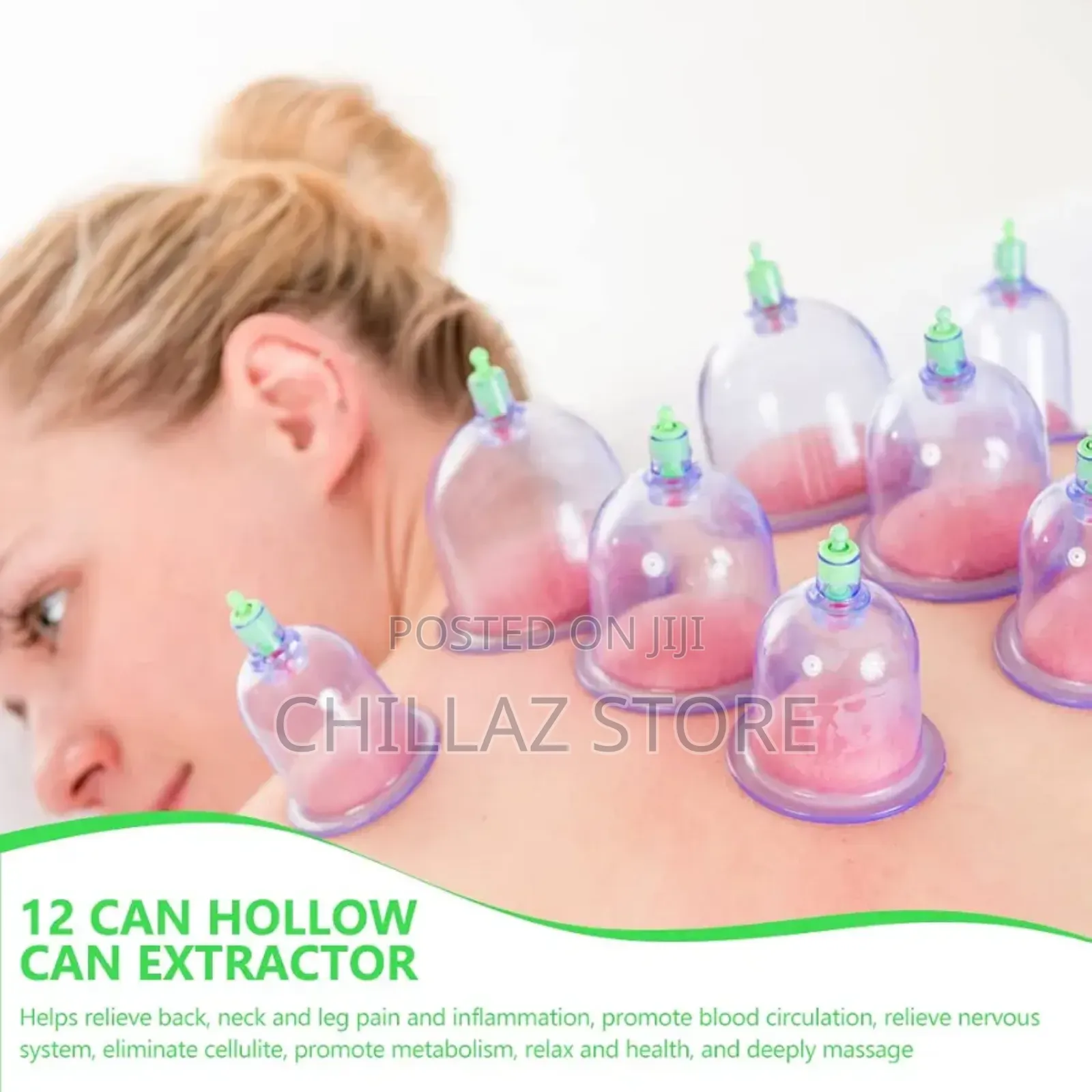 12 Cup Vacuum Cupping Therapy Sets, With Pumping Handle,