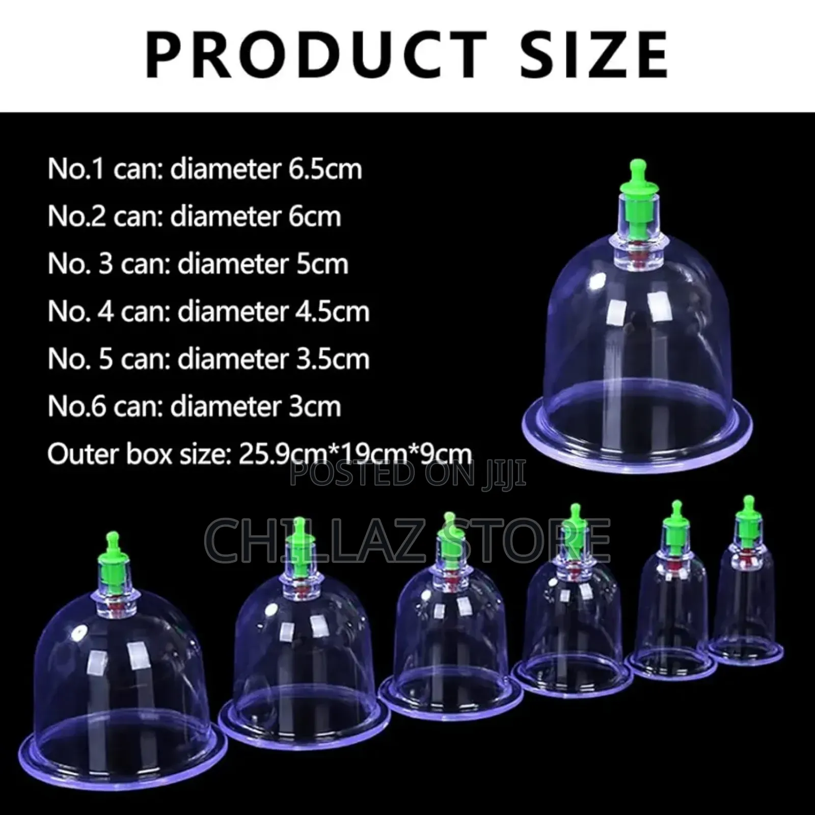 12 Cup Vacuum Cupping Therapy Sets, With Pumping Handle,