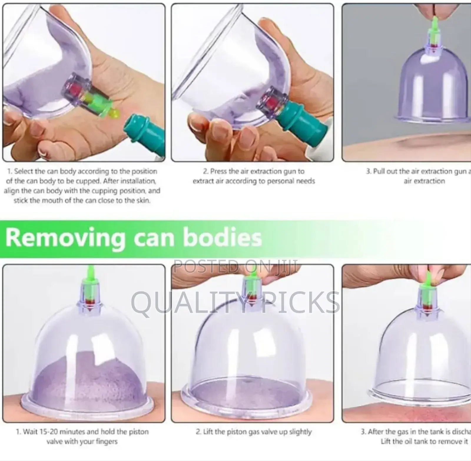 Hijama Cupping Kit Cups Cupping Therapy Set.