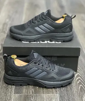 Original Triple Black Adidas Cushlon Running Trainers