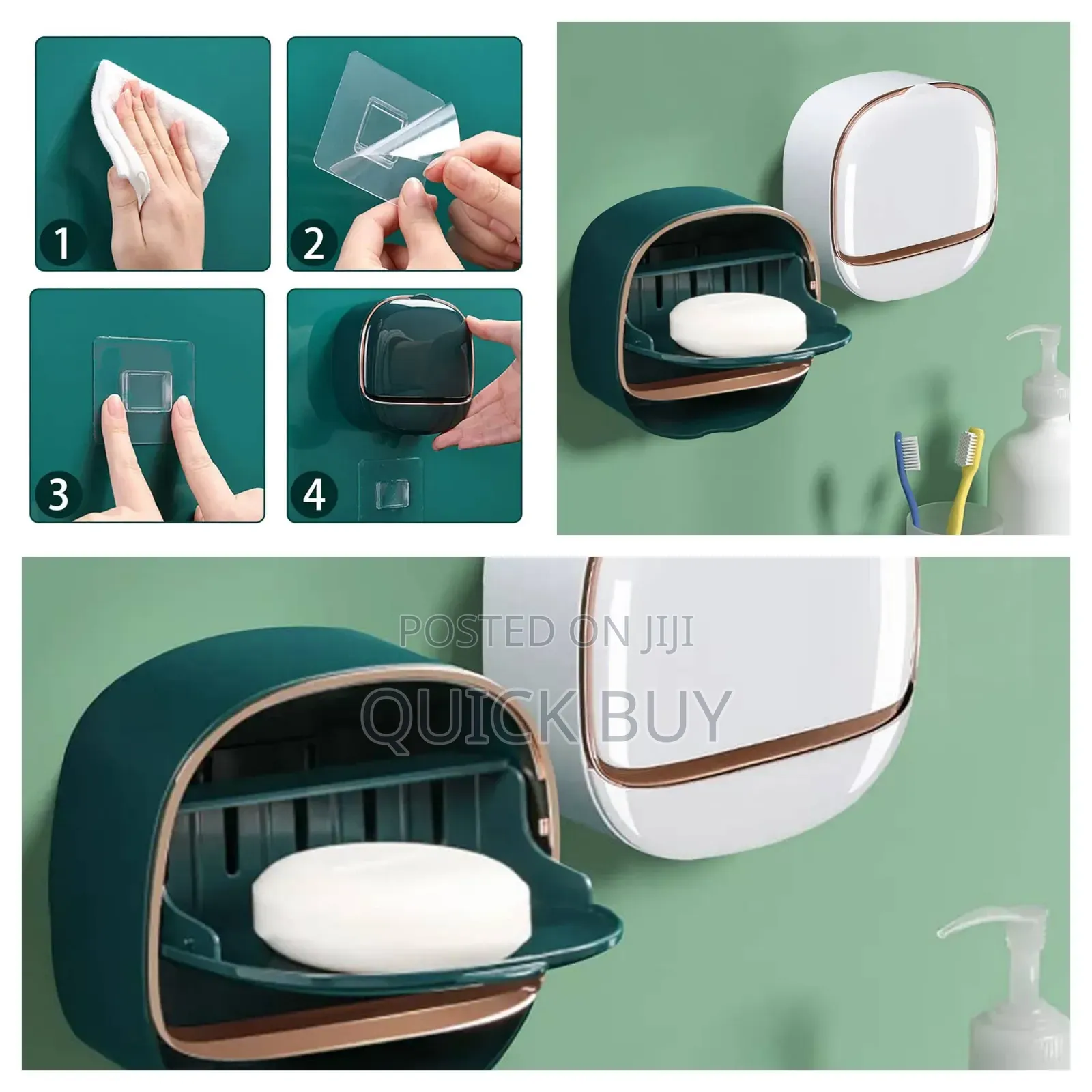Waterproof Soap Holder With Drainage Box Bathroom Drain Soap Box