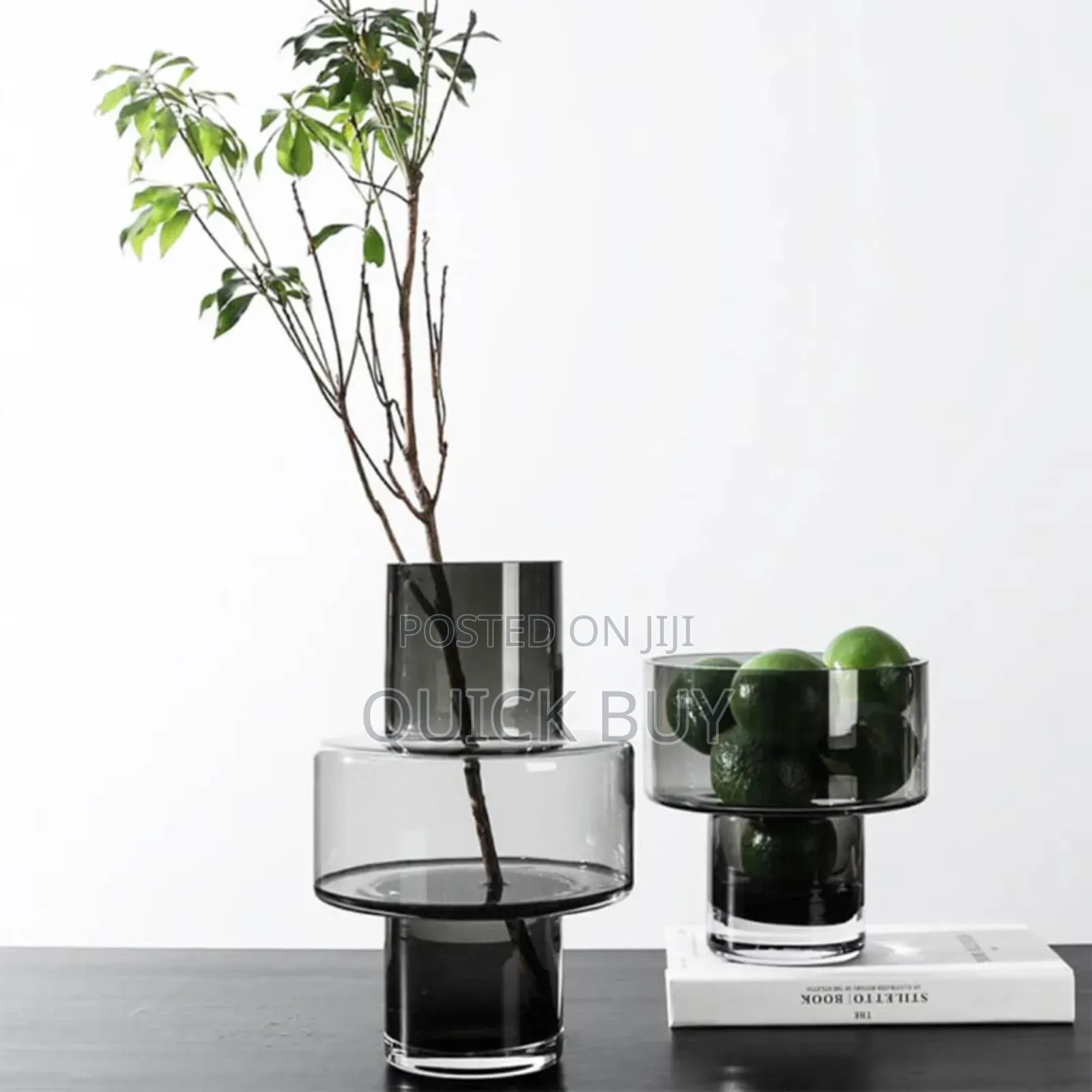 Interlocking Modern Table Glass Flower Vase