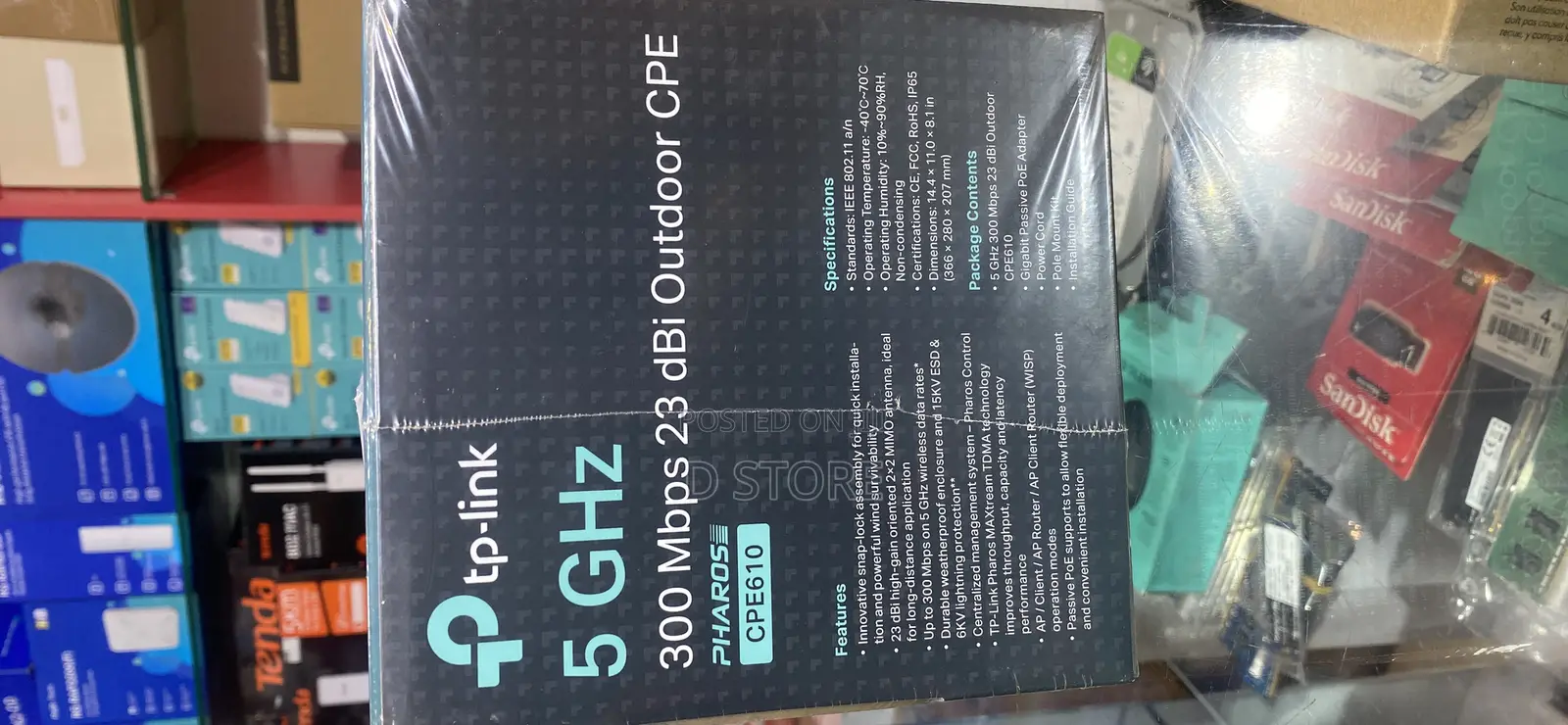 Tp-Link 5ghz Cpe610 Outdoor Accesspoint