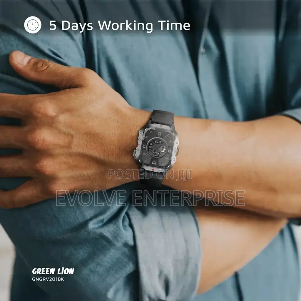 Green Lion Gravix Smart Watch - Black