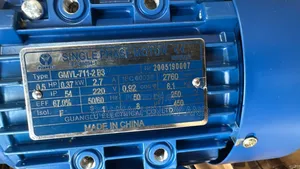 0.5hp Motor/0.37 Kw