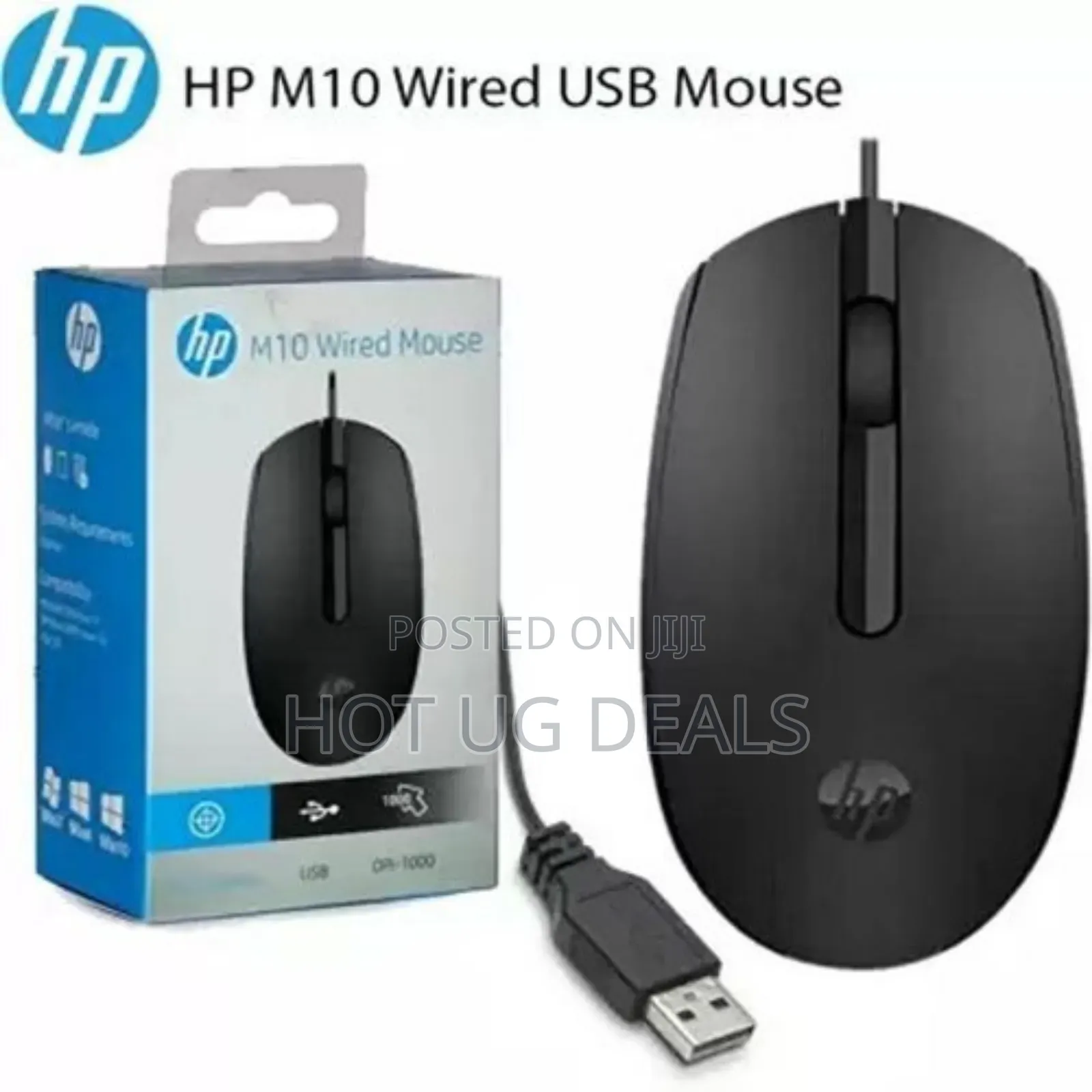 Hp M10 Wired Mouse -black
