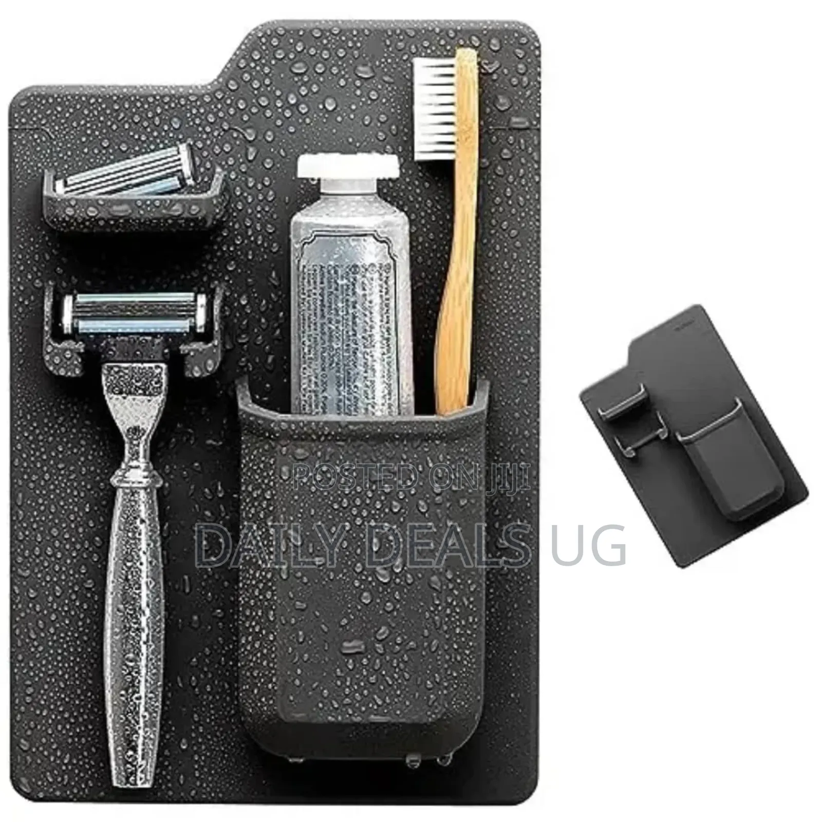A Silcon Toothbrush and Razor Holder
